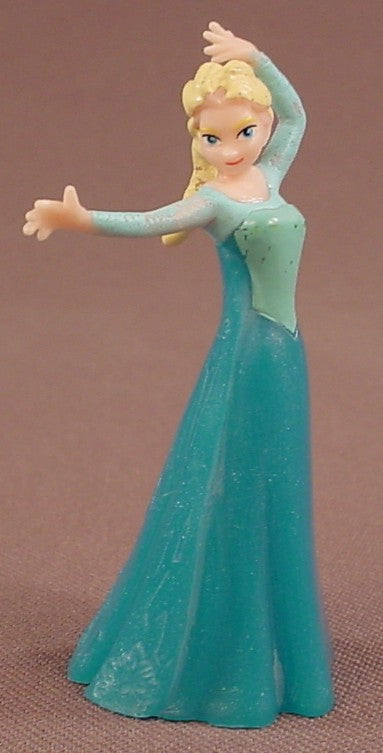 Disney Frozen Movie Elsa Figure, 2 1/2 Inches Tall, The Dress Is Hollow Vinyl, Figurine