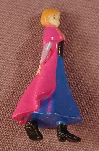 Disney Frozen Movie Anna Mini PVC Figure, 1 3/4 Inches Tall, Figurine