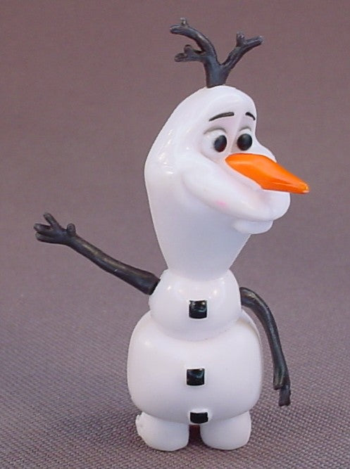 Disney Frozen Movie Olaf The Snowman With Square Buttons PVC Figure, 2 1/4 Inches Tall, Figurine