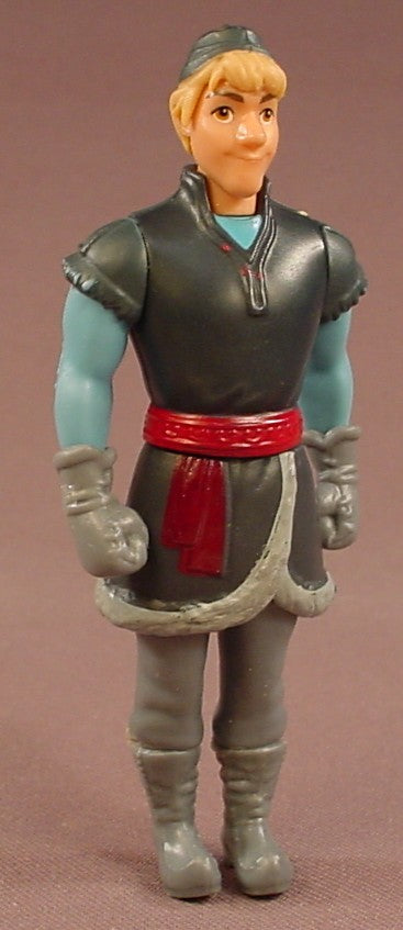 Disney Frozen Movie Kristoff In Traditional Clothes Action Figure, 4 Inches Tall, The Head Arms & Legs Move, 2013 Mattel