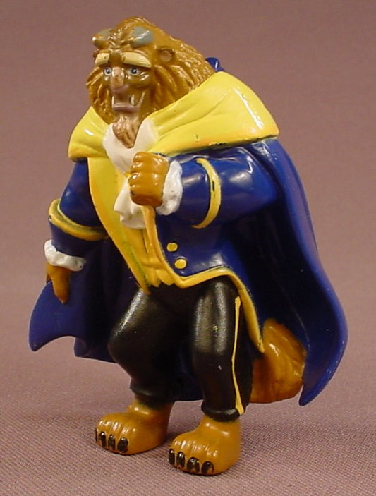 Disney Beauty & The Beast Adam The Beast With A Long Cape PVC Figure, 3 Inches Tall, Figurine