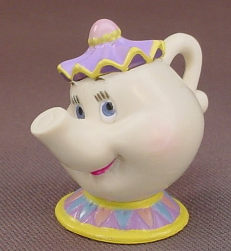 Disney Beauty & The Beast Mrs Potts The Teapot PVC Figure, 1 1/2 Inches Tall, Figurine, Tea Pot