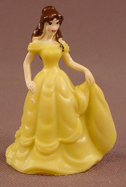 Disney Beauty & The Beast Belle In A Light Yellow Ball Gown PVC Figure, 2 Inches Tall, Figurine