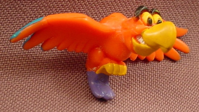 Disney Aladdin Iago The Parrot PVC Figure, 1 1/2 Inches Wide, Figurine, The Claws Form A Clip