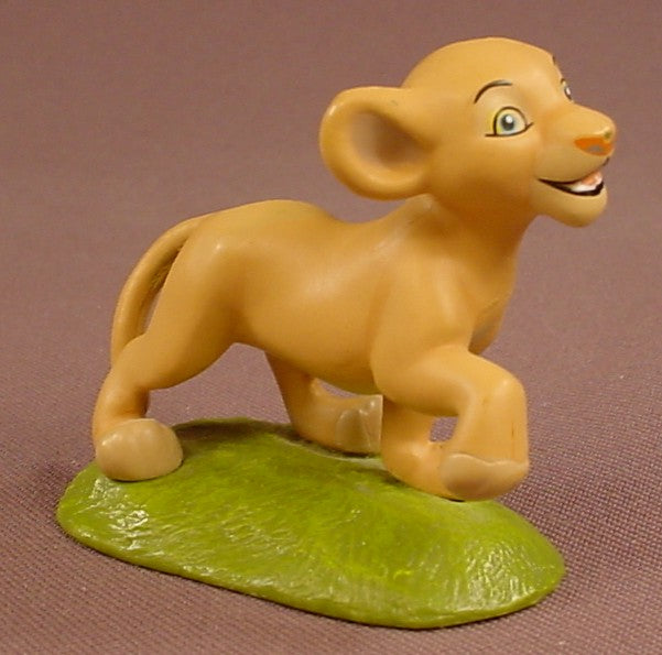 Disney The Lion King Simba As A Cub Walking On A Green Grass Base PVC Figure, 2 1/8 Inches Tall, Figurine