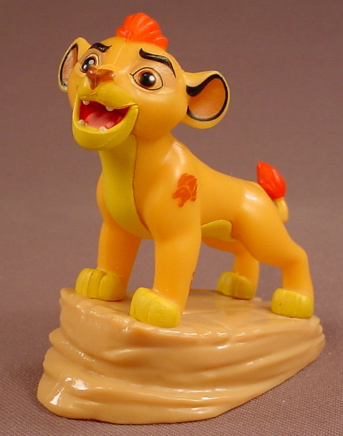 Disney The Lion King The Lion Guard Junior Kion PVC Figure Standing On A Plastic Pride Rock Base, Simba & Nala's Son