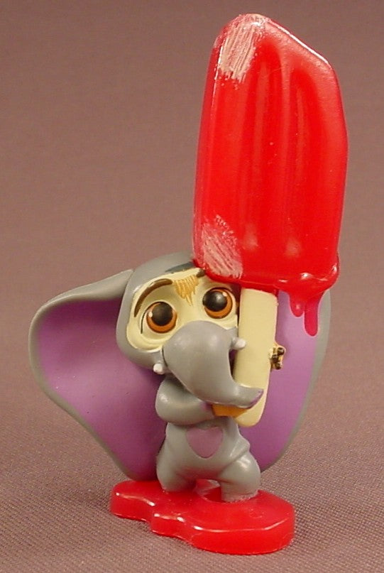Disney Zootopia Finnick The Fennec Fox In A Baby Elephant Costume Holding A Popsicle PVC Figure On A Base