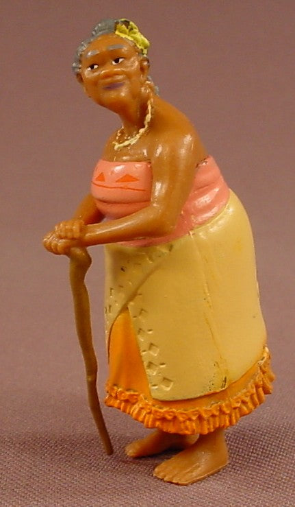 Disney Moana Tala Moana's Grandmother With A Walking Stick PVC Figure, 2 1/2 Inches Tall, Figurine