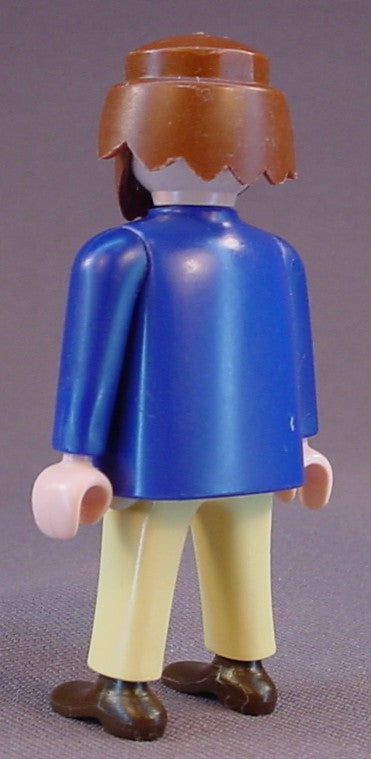 Playmobil Adult Male Pirate Figure In A Blue Coat With Gold Buttons, Light Yellow Pants, Red Belt