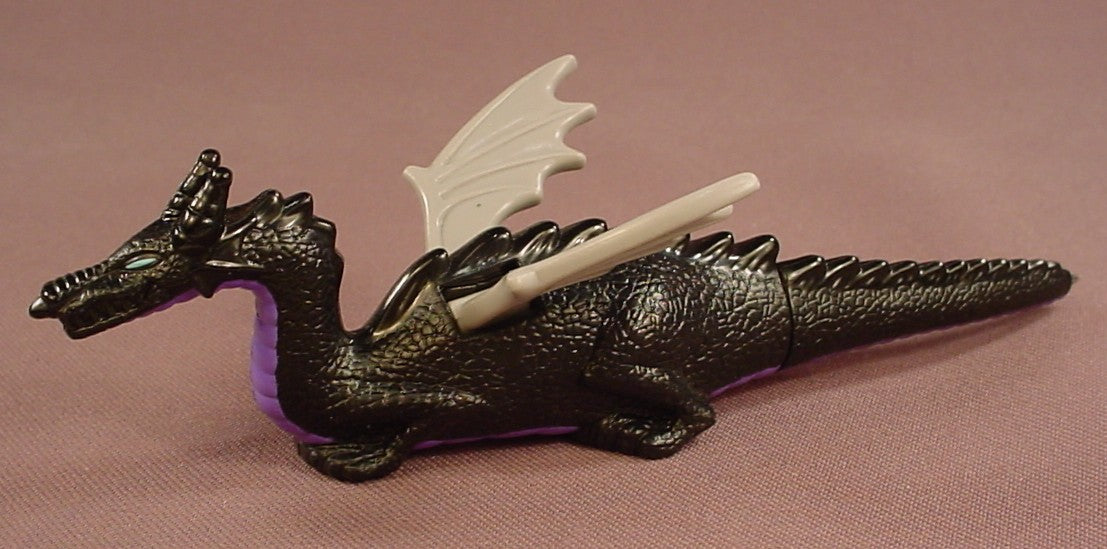 Disney Sleeping Beauty Dragon Pen Figure, The Pen Is Out Of Ink, 6 Inches Long, 1997 McDonalds, The Wings Move