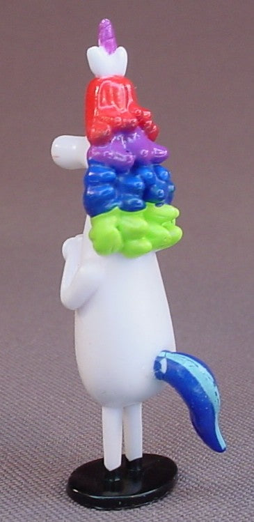 Disney Inside Out Rainbow Unicorn PVC Figure On A Base, 2 1/4 Inches Tall, Pixar, Figurine