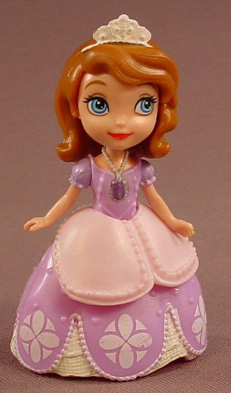 Disney Sofia The First And Friends Doll With A Purple & Pink Dress, Bends At The Waist So She Can Sit, 2012 Mattel
