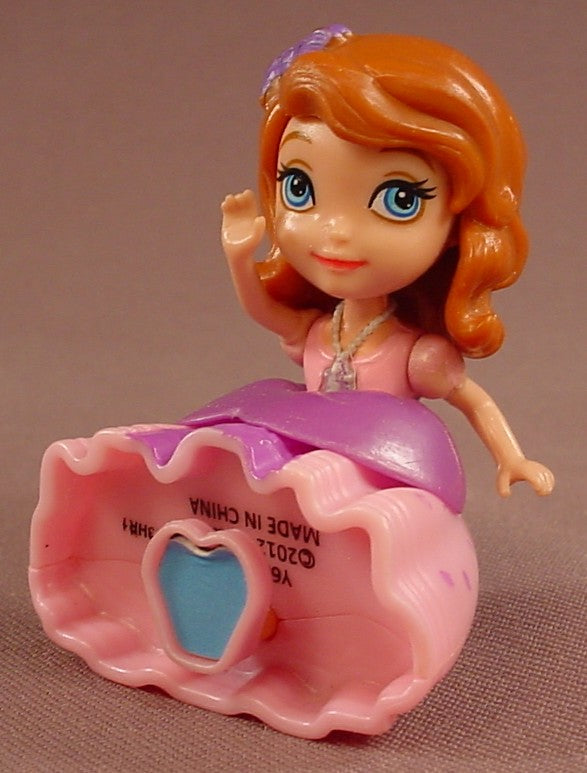 Disney Sofia The First And Friends Doll With A Pink & Purple Dress, Bends At The Waist So She Can Sit, 2012 Mattel