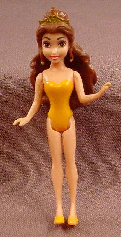 Disney Princess Magiclip Belle Doll Figure, 3 1/2 Inches Tall, 2009 Mattel