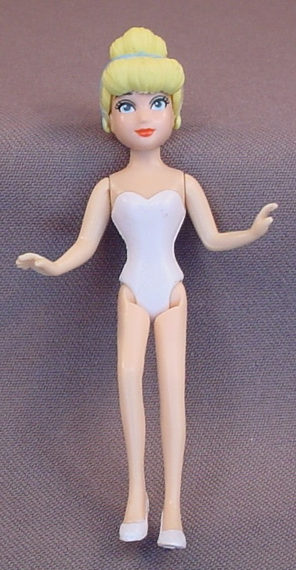 Disney Princess Magiclip Cinderella Doll Figure With White Under Clothes, 3 1/2 Inches Tall, 2009 Mattel