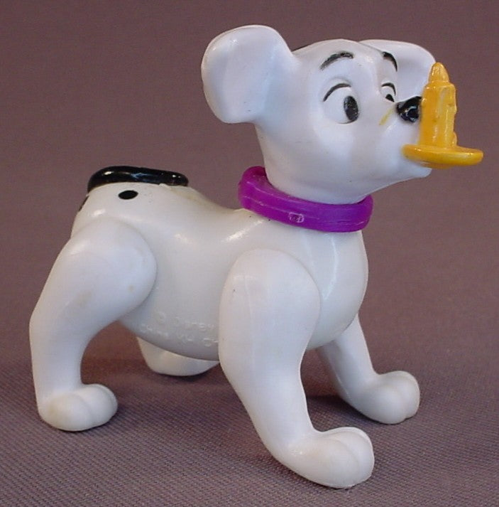 Disney 101 Dalmatians Dog With A Candle Stick In His Mouth, 2 1/2 Inches Tall, The Head & Legs Move, 102, McDonalds