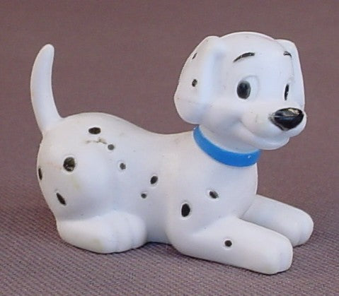 Disney 101 Dalmatians Dog With A Blue Collar In A Laying Down Pose PVC Figure, 1 3/4 Inches Long, Figurine