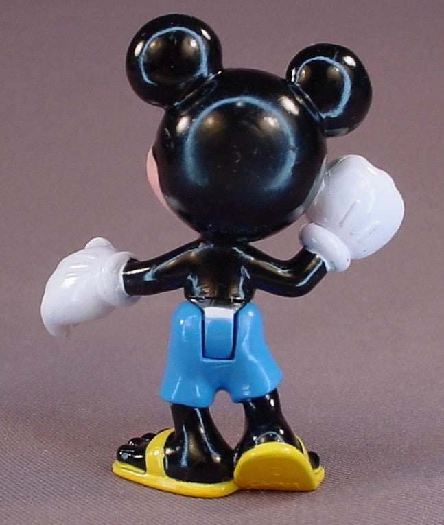Disney Mickey Mouse In Shorts & Sandals PVC Figure, 3 Inches Tall, Bends At The Waist, Figurine