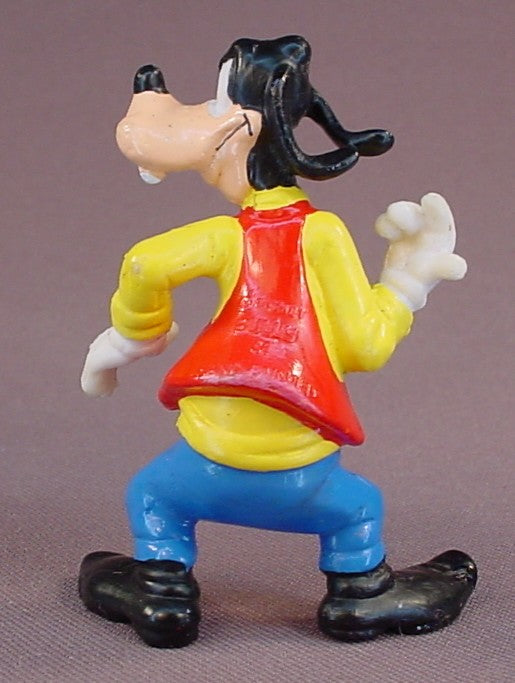 Disney Goofy Playing The Air Guitar PVC Figure, 2 3/4 Inches Tall, Angry Face, Bully, Hand Painted, Figurine