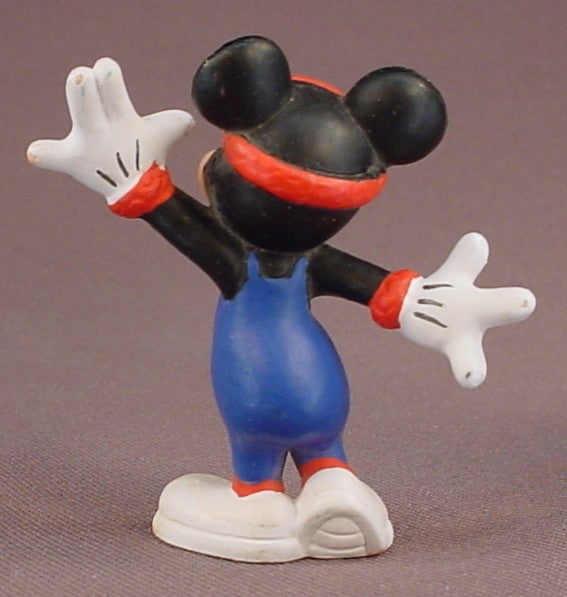 Disney Minnie Mouse Wearing Exercise Clothes & A Sweat Band PVC Figure, 2 1/4 Inches Tall, Figurine