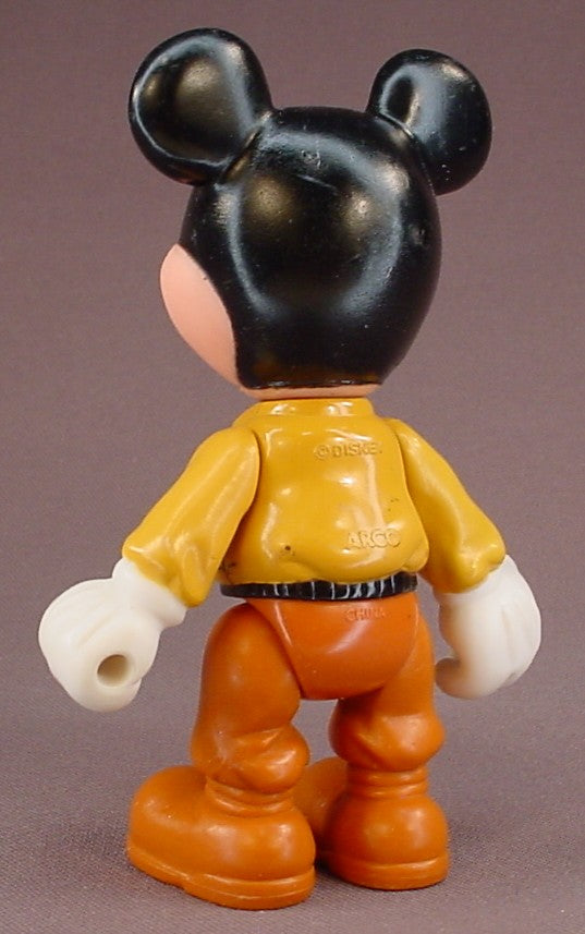 Disney Mickey Mouse In His Safari Outfit Figure From An ARCO Mickey's Safari Adventure Playset, 1980's, 4 3/4 Inches Tall