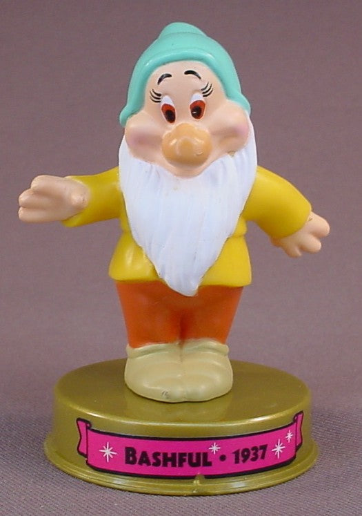Disney 100 Years Of Magic Bashful Dwarf Pvc Figure On A Base Rons Rescued Treasures 
