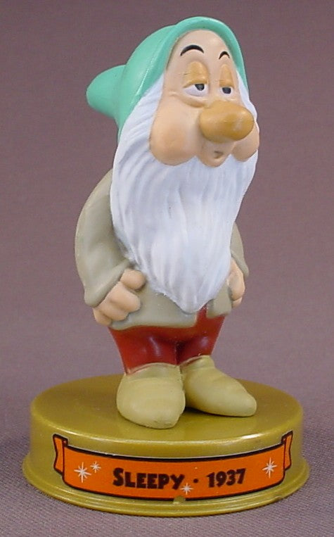 Disney 100 Years Of Magic Sleepy Dwarf PVC Figure On A Base, Walt Disney World, 2002 McDonalds
