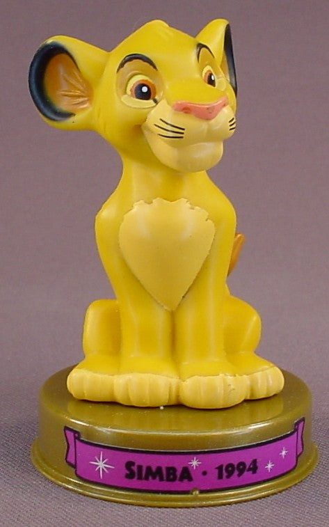 Disney 100 Years Of Magic Simba PVC Figure On A Base, Walt Disney World, The Lion King Movie, 2002 McDonalds