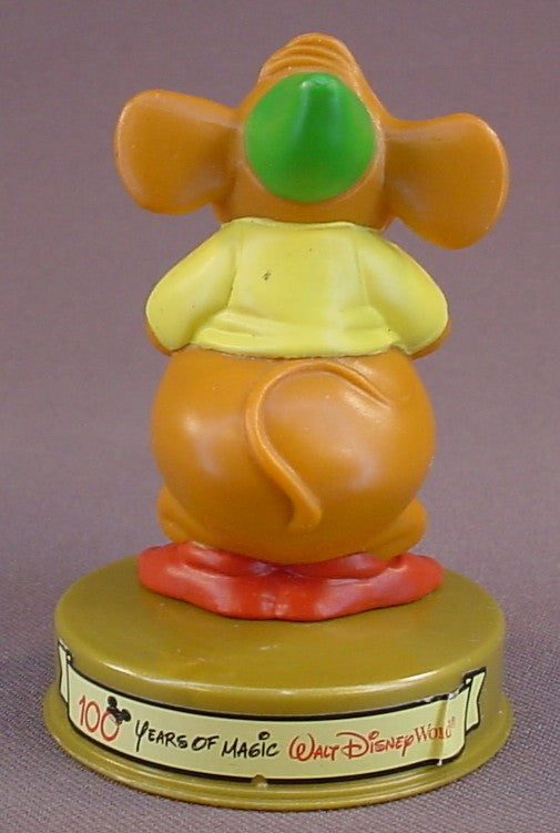Disney 100 Years Of Magic Gus The Mouse PVC Figure On A Base, Walt Disney World, Cinderella Movie, 2002 McDonalds