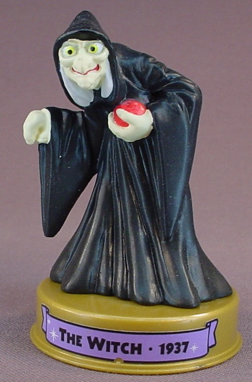 Disney 100 Years Of Magic The Witch Evil Queen Villain PVC Figure On A Base, Walt Disney World, Snow White And The Seven Dwarfs