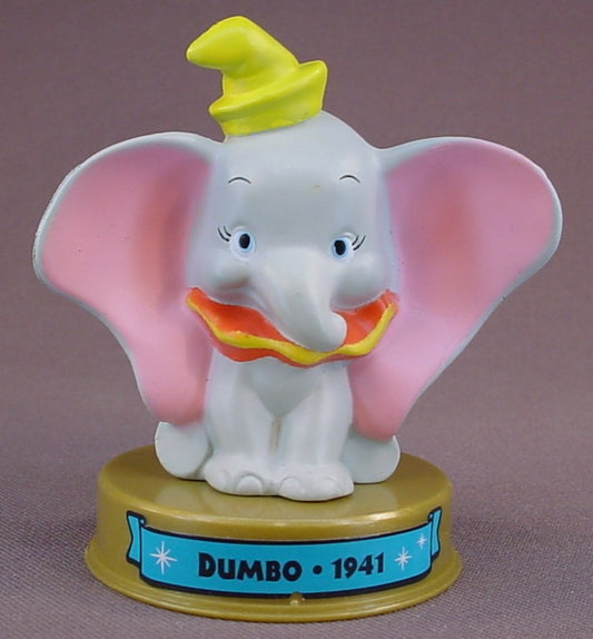 Disney 100 Years Of Magic Dumbo PVC Figure On A Base, Walt Disney World, Dumbo Movie, 2002 McDonalds
