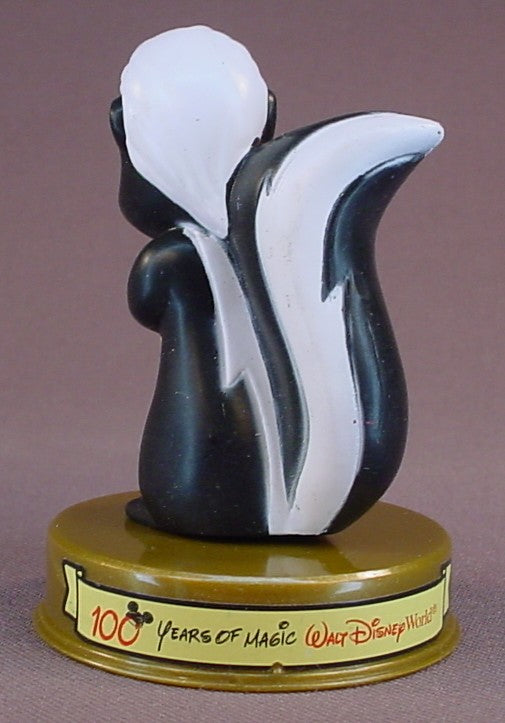 Disney 100 Years Of Magic Flower The Skunk PVC Figure On A Base, Walt Disney World, Bambi Movie, 2002 McDonalds