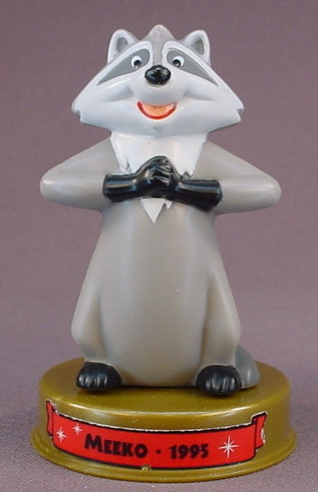Disney 100 Years Of Magic Meeko The Raccoon PVC Figure On A Base, Walt Disney World, Pocahontas Movie, 2002 McDonalds