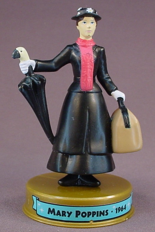 Disney 100 Years Of Magic Mary Poppins PVC Figure On A Base, Walt Disney World, May Poppins Movie, 2002 McDonalds