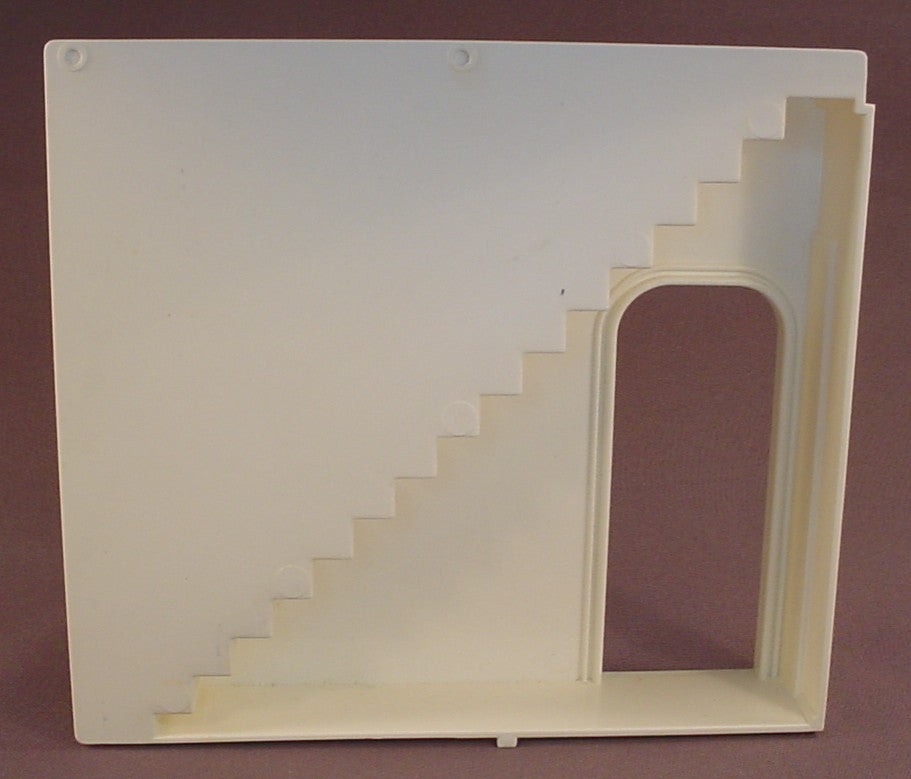 Fisher Price Vintage 250 Dollhouse Replacement White Interior Wall With A Staircase & Arched Doorway, 7 1/8 Inches Wide