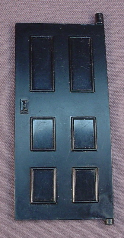 Fisher Price Vintage 250 Dollhouse Black Front Door, 4 3/8 Inches Tall, 1 7/8 Inches Wide, 250 Doll House 1978-1980