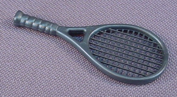 Playmobil Dark Gray Or Black Tennis Racket Or Racquet, Grey, 3342 3517 3708 3850 4058 4949 4999 5196