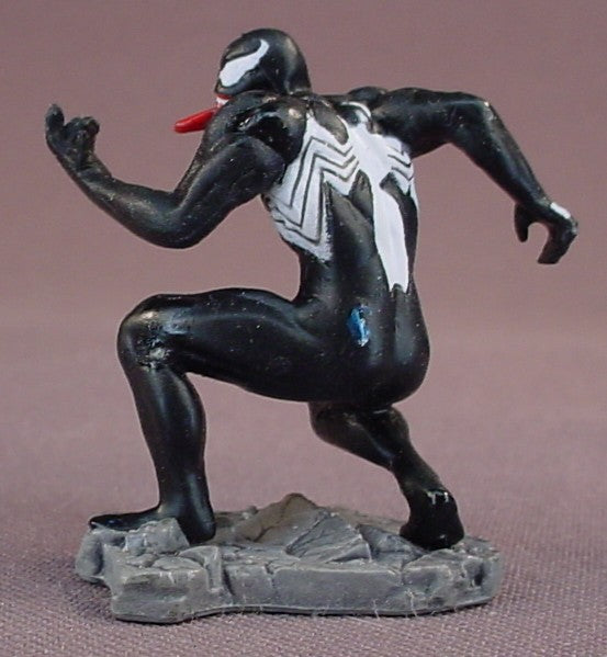 Spider-Man Venom PVC Figure On A Base, 1 5/8 Inches Tall, Marvel, 2004 Yujin, Spiderman