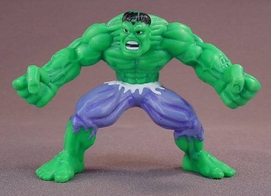 The Incredible Hulk In An Angry Pose With His Arms Extended PVC Figure, 2 1/4 Inches Tall, Marvel, 2003 Unique, Action Figure