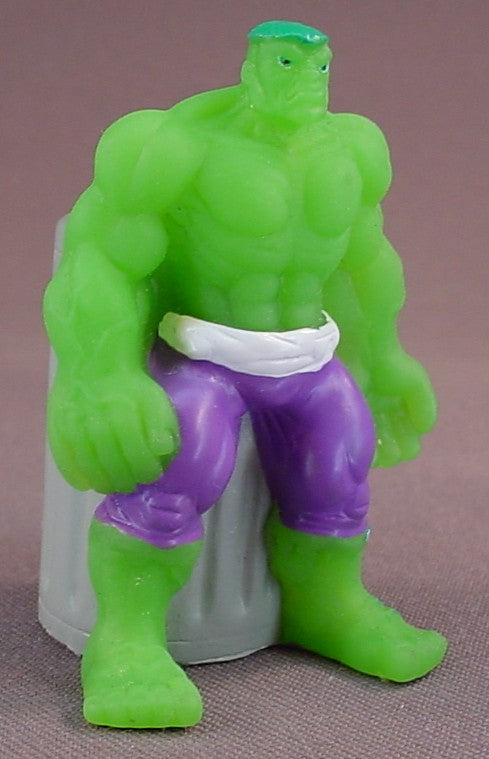 The Incredible Hulk Vinyl Squeezable Water Squirter Figure Toy, 2 1/2 Inches Tall, Originally Came In A Sand Or Water Bucket Play Set, Marvel
