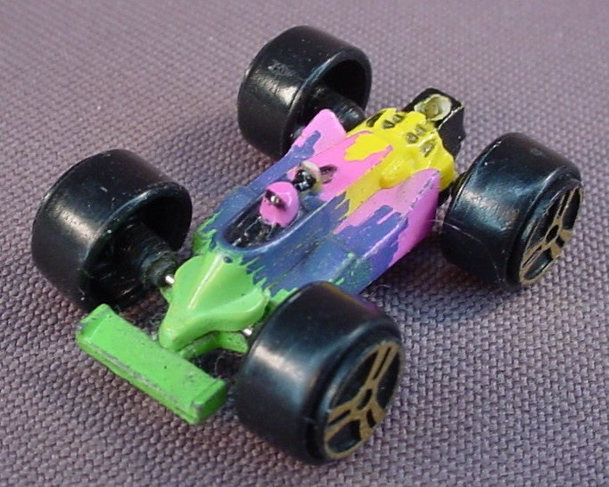 Micro Machines Indy Or Grand Prix Race Car, Multi Colored, Turbo Wheels Series Set #36, 1994 Galoob, Ultra Fast