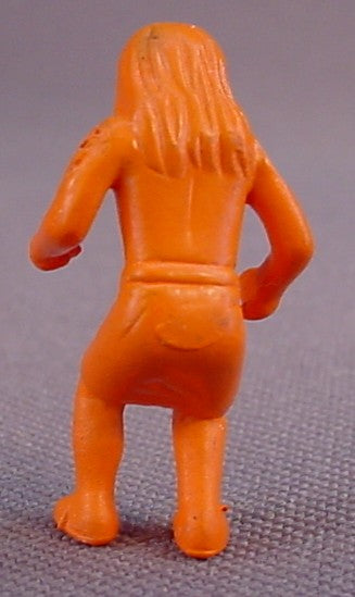 Primal Rage Orange Mini Caveman Follower Figure, 1 Inch Tall, 1994 Or 1996 Playmates Toys