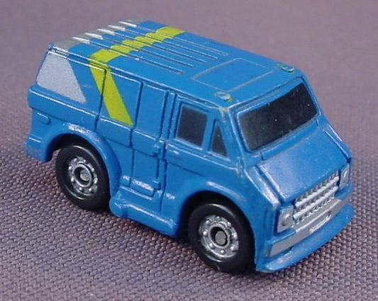 Micro Machines 1988 Funrise Blue & Yellow 1970's Chevy Van