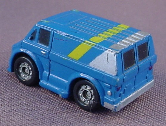 Micro Machines 1988 Funrise Blue & Yellow 1970's Chevy Van