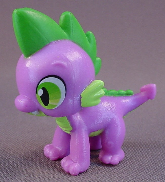 My Little Pony Spike The Dragon PVC Figure, Royal Castle Friends, Blind Bag, G4, C-029 A, 2 1/8 Inches Tall