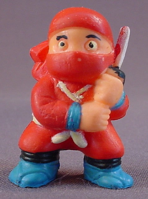 Soma Ninja In Red Clothes PVC Figure, 1 5/8 Inches Tall, 1986