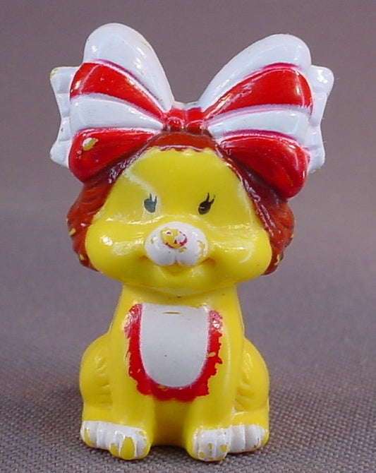 Puppy Dog Hard Plastic Figure Companion For A Bonnie Big Bow Doll, 1 1/2 Inches Tall, 1990 Silverlit