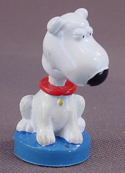 Family Guy TV Show Mini Bobblehead Brian Griffin The Dog Figure On A Base, 1 3/8 Inches Tall, 2005 Fox, Bobble Head, Nodder