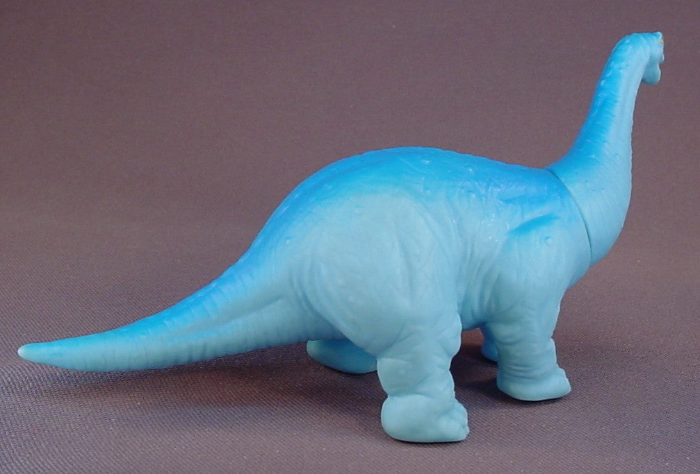 Playskool Definitely Dinosaurs Apatosaurus Blue Dinosaur, 6 1/2 Inches Long, The Head Moves, Vinyl, 1988 Wendy's