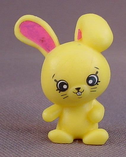 Shopkins Yellow Petkins Bunny Rabbit PVC Figure, 1 1/4 Inches Tall, Happy Places, Season 5